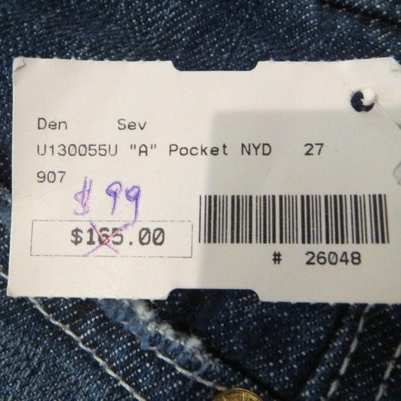 Vintage 7 For All Mankind "A" POCKET BOOTCUT - Picture 5 of 7